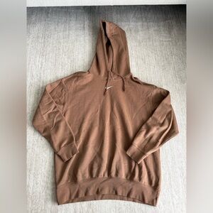 Nike Brown Pullover Hoodie - Size S
